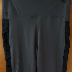 Sam Edelman leggings with mesh Criss Cross Sides- Black